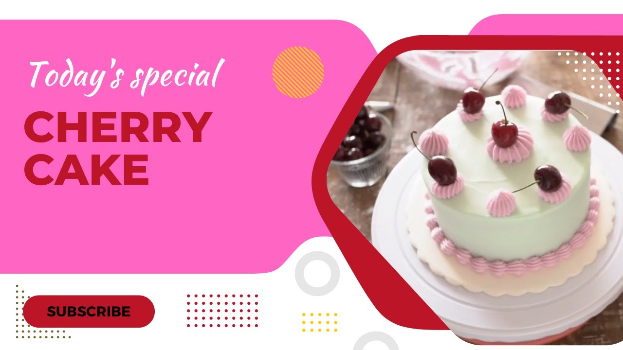 How to Make Cherry Cake Cherry Cake Ki Recipe YouTube