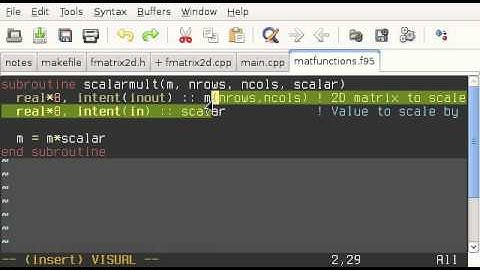 Calling Fortran From C - Part 3: Arrays and Matrices
