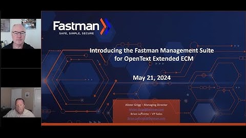 Introducing the Fastman Management Suite for OpenText Extended ECM