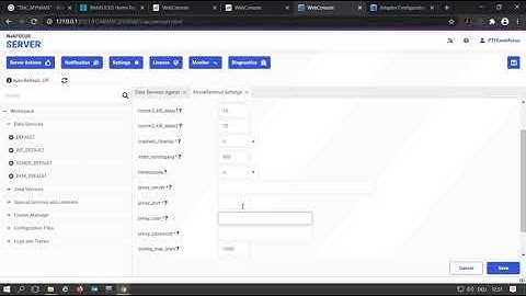 Where to configure a proxy for WebFOCUS Reporting Server
