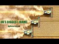 UK Wheat Harvest Grain Storage Tillage At AgReserves Farms 3x John Deere X9 1100 9RX 640 