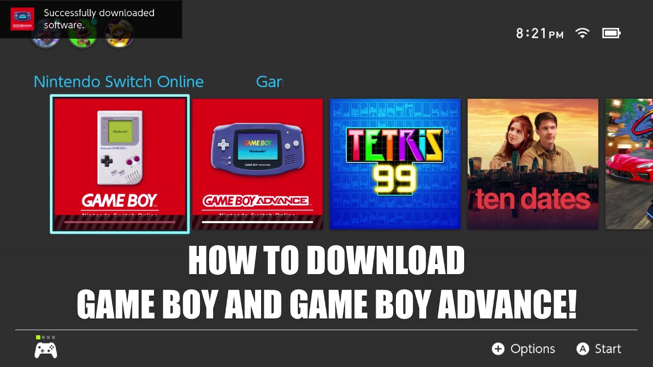 How To Download Game Boy And Game Boy Advance On Nintendo Switch! 