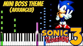 Sonic 3 and Knuckles - Mini Boss Theme (Arranged) - Piano Tutorial