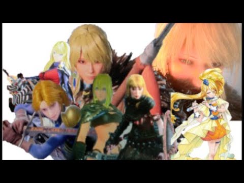 自キャラの金髪ロング美女でMAD　風の日