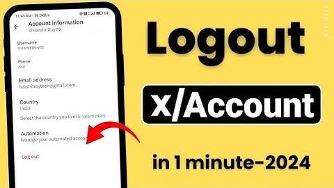 Twitter X Account logout kaise kare | How to logout Twitter X Account | Logout Twitter Account 2025