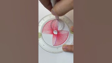 Satisfying ASMR Spirograph | Vibrant Spiral Art Masterpiece! #art #shorts #spirograph #satisfying