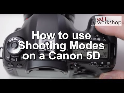 Learn how to use Shooting Modes on a Canon 5D in 2 minutes