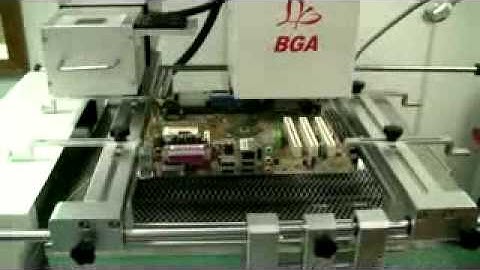 LY X3 automatic BGA rework station with optical alignment system, video-2