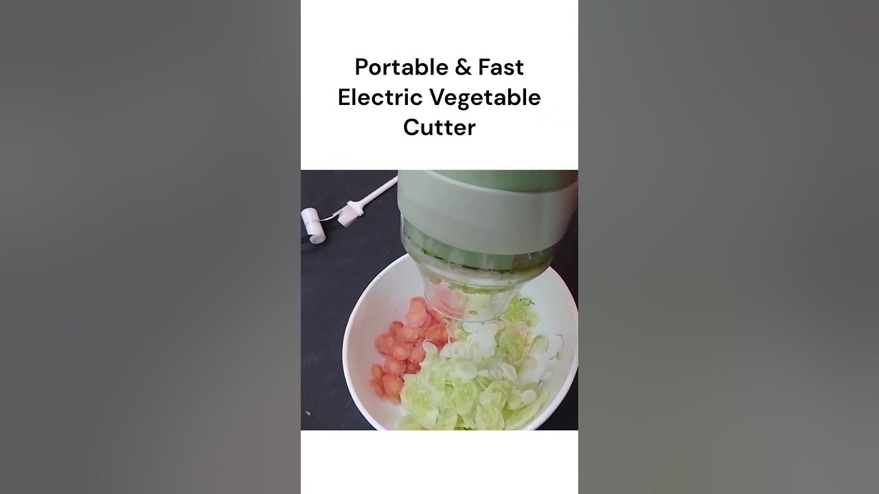 Modulyss 4 In1 Portable Electric Vegetable Cutter Set,Vegetable