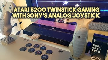 Atari 5200 Twinstick Gaming with Sony Analog Joystick (vid #81)