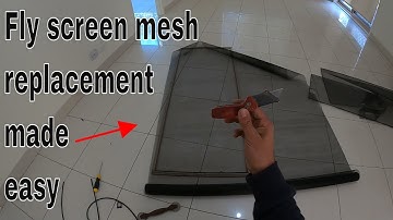 How to replace fly screen mesh - DIY