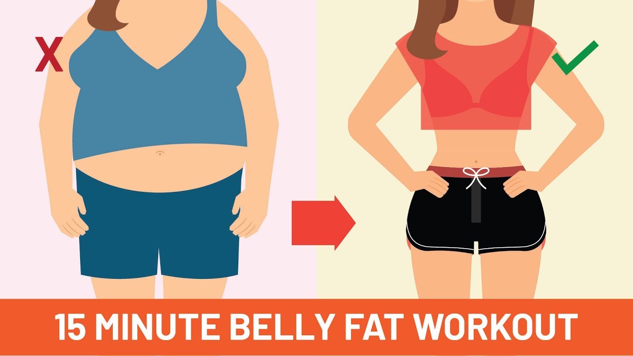 Get Rid Of Stubborn Belly Fat In 15 MINUTES YouTube