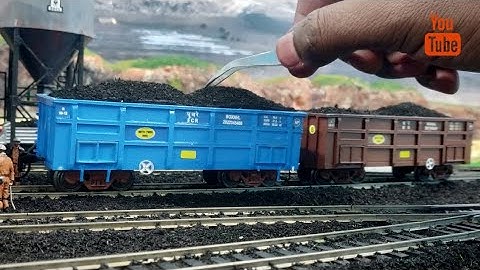 HO Scale Realistic Coal Loads Making | How To Make Easy Removable Coal Loads