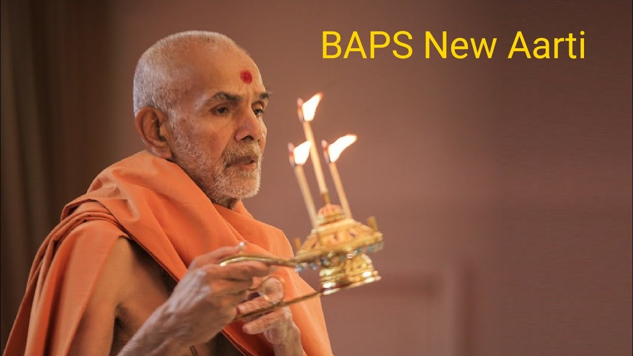 Baps New Aarti BAPS New Aarti with lyrics | જય સ્વામિનારાયણ, જય અક્ષર પુરુષોત્તમ | RVC