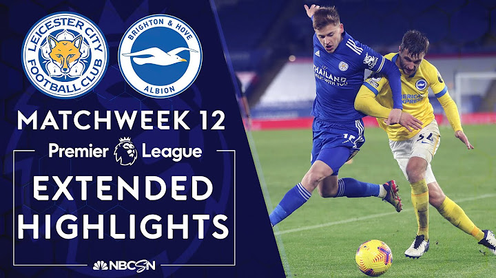 Leicester City v. Brighton | PREMIER LEAGUE HIGHLIGHTS | 12/13/2020 | NBC Sports