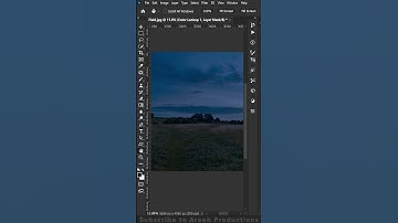 Day to Night With just ONE click -  How to turn Day To Night In Photoshop - Photoshop #shorts
