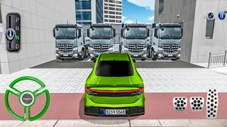 Collect All New Heavy Dump Concrete Truck For Parking Police Station-3D Driving Gameplay #cardriving screenshot 1