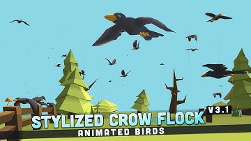 Stylized Crow 2025 Asset for Unity Game Engine