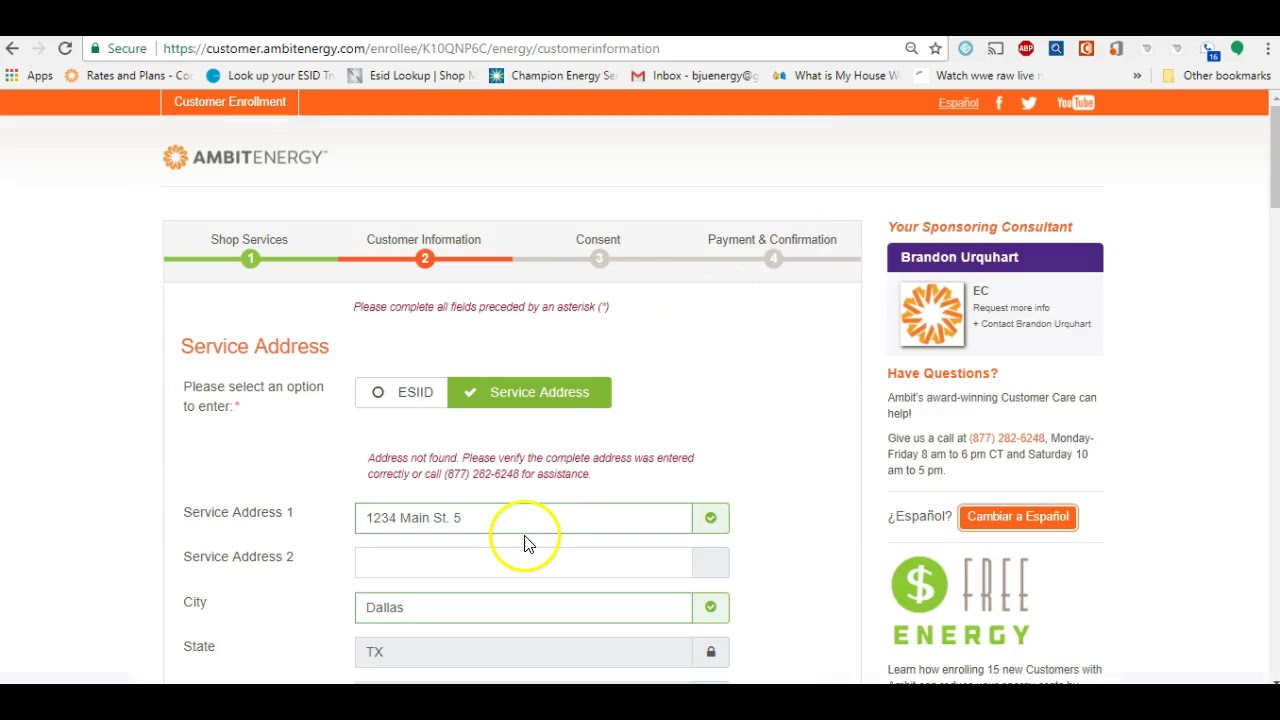 How To Enroll an Ambit Energy Customer (Texas) - YouTube