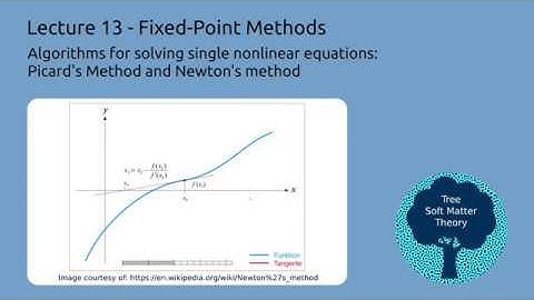 Fixed-Point Methods for Solving Nonlinear Equations (ChEn 263 - Lecture 13)