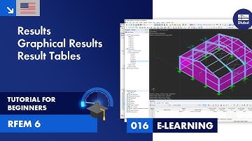 RFEM 6 Tutorial voor beginners | 016 Resultaten | Grafische resultaten | Resultaattabellen