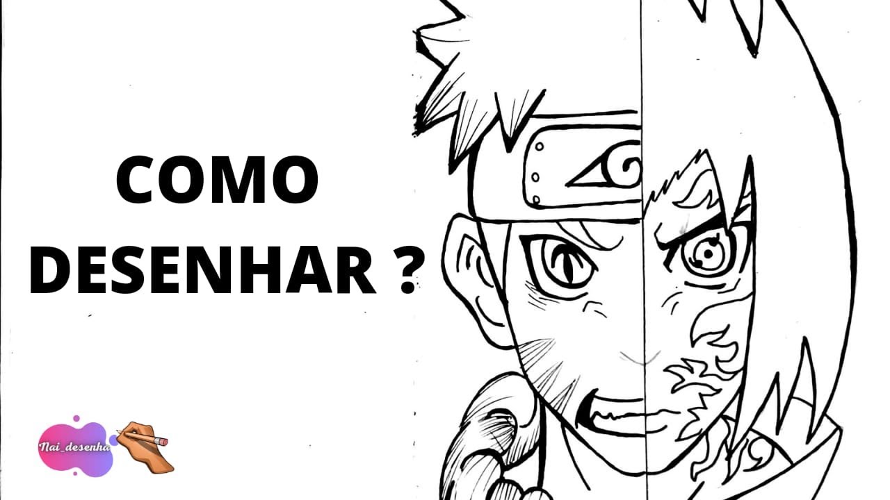 Oshiete Kudasai ^.^: Desenhando Naruto de Perfil