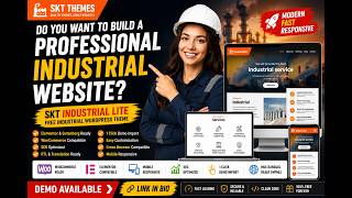 ⚙️ SKT Industrial Lite is a Free Industrial WordPress Theme
