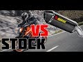 Ktm Duke 125 2018 - Akrapovic (with/without DB Killer) vs Stock Sound