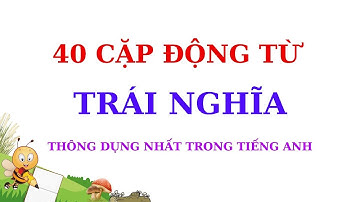 40 CẶP ĐỘNG TỪ TRÁI NGHĨA TRONG TIẾNG ANH/Từ Vựng Tiếng Anh