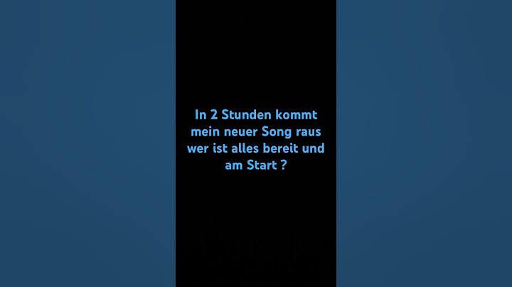 Heute um 0 Uhr kommt mein Song raus