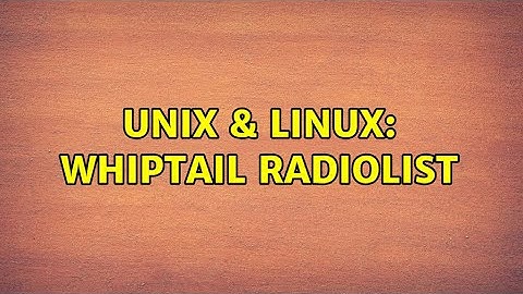 Unix & Linux: Whiptail radiolist