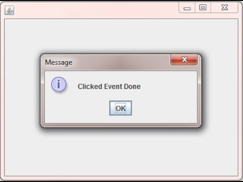 Message Dialog Box (Popup) in JAVA SWING GUI Program | JOptionPane showMessageDialog examples