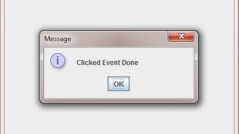 Message Dialog Box (Popup) in JAVA SWING GUI Program | JOptionPane showMessageDialog examples