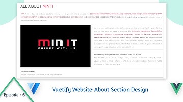 Vuetify Tutorial: Design a Website About section using Vuetify || Vuetify Bangla Tutorial