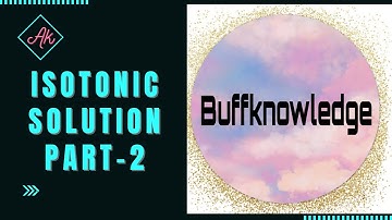 Isotonic solution Part - 2  ! Pharmaceutical Calculation ! Metrology ! Pharmaceutics...