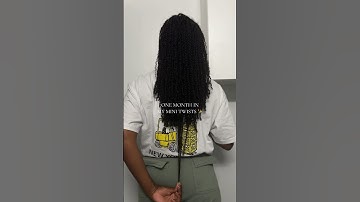ONE MONTH IN MY MINI TWISTS | TYPE 4 NATURAL HAIR #shorts #minitwists #protectivestyles #naturalhair