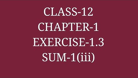 12th maths chapter 1 exercise 1.3 sum 1#tnstateboard #publicexam #12thmaths @aadhiramathsacademy