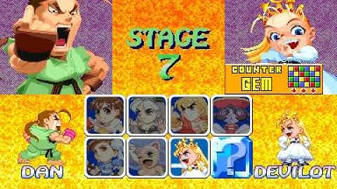 Super Puzzle Fighter 2 Turbo (Arcade) - Complete Playthrough (Dan Hibiki)