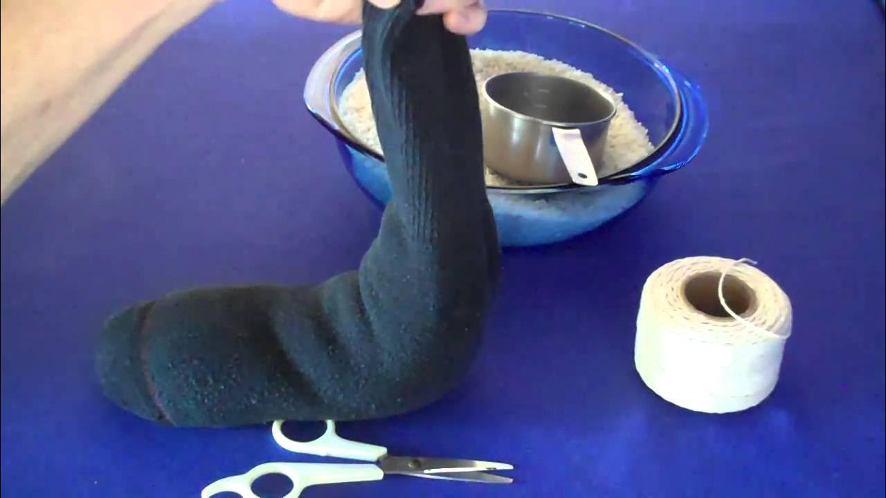 Make A Hot Sock Rice Pack YouTube