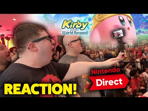 KIRBY AND THE WORLD BEYOND REVEAL NINTENDO NY REACTION 9.9.26