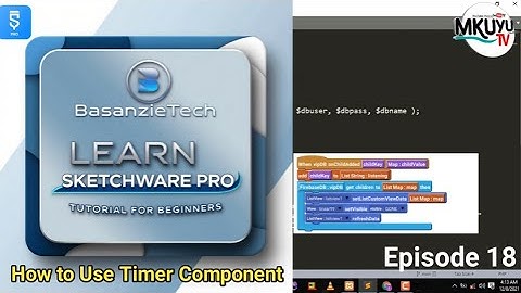 How to Use Timer Component In Sketchware Pro? (Sketchware Pro Tutorial For Beginners Episode 17)