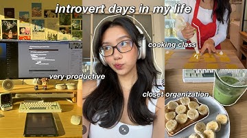 introvert diaries ☁️ productive homebody days in my life, apartment updates, adulting, cooking class