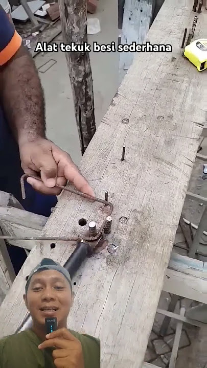 Simple iron bending tool #short #ironbender