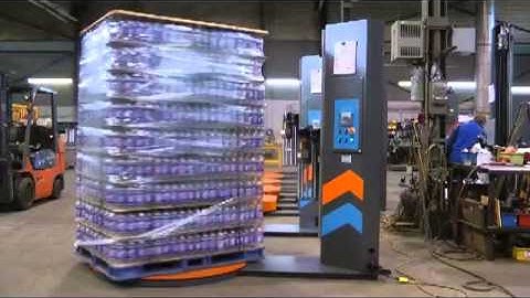 Semi-Automatic Stretch Wrapper for Tall, or Ligh Loads in the Beverage Industry | Phoenix Wrappers