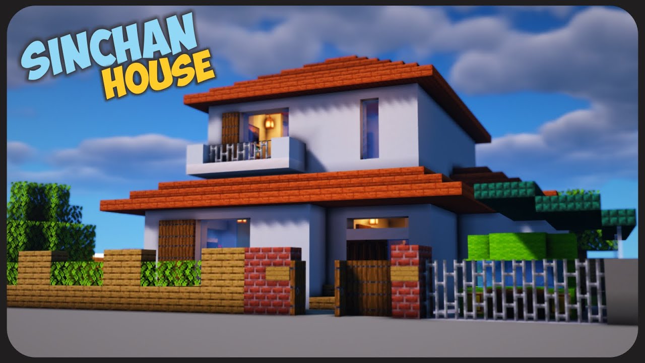 Cara Membuat Rumah Sinchan  di Minecraft Minecraft 