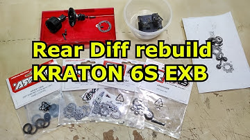 Arrma Kraton 6S EXB rear differential rebuild