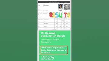 Nios Ondemand Result 2025#nios result #disharieducare