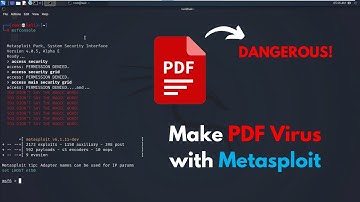 How to Make and Protect PDF Virus with Metasploit ? | Security Awareness