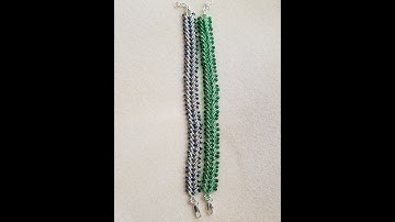 Double St. Petersburg Chain Stitch DIY Tutorial Beaded Bracelet