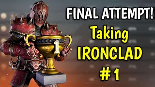 [Failed Attempt 3 😐] Can I Take Ironclad To #1 In One Day?- Shadow Fight 4 Arena live